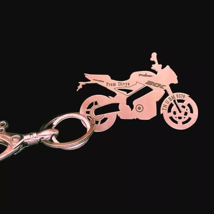 Bajaj Pulsar NS 200 Keychain-Rose-Gold