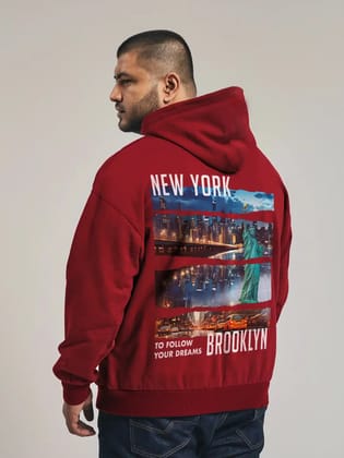 || NEW YORK || PLUS SIZE ||-Large / Red