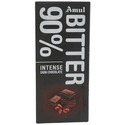 Amul Chocolate - 90% Bitter, 150 G(Savers Retail)