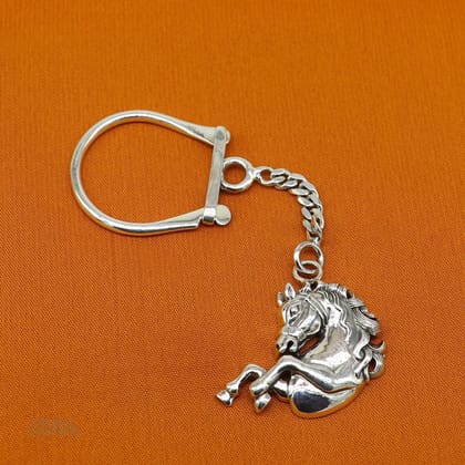 925 Sterling silver handmade unique unicorn horse design solid key chian, stylish royal gifting silver accessories unisex gift jewelry kch05