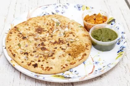 Spicy Jamaican Paneer Paratha