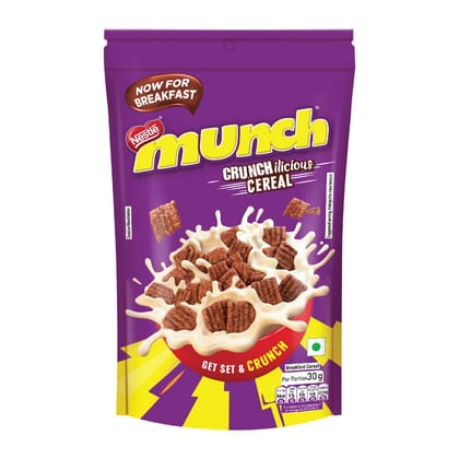 Nestle Munch Crunchilicious Cereal, Get Set & Crunch, Breakfast Cereal, 120G