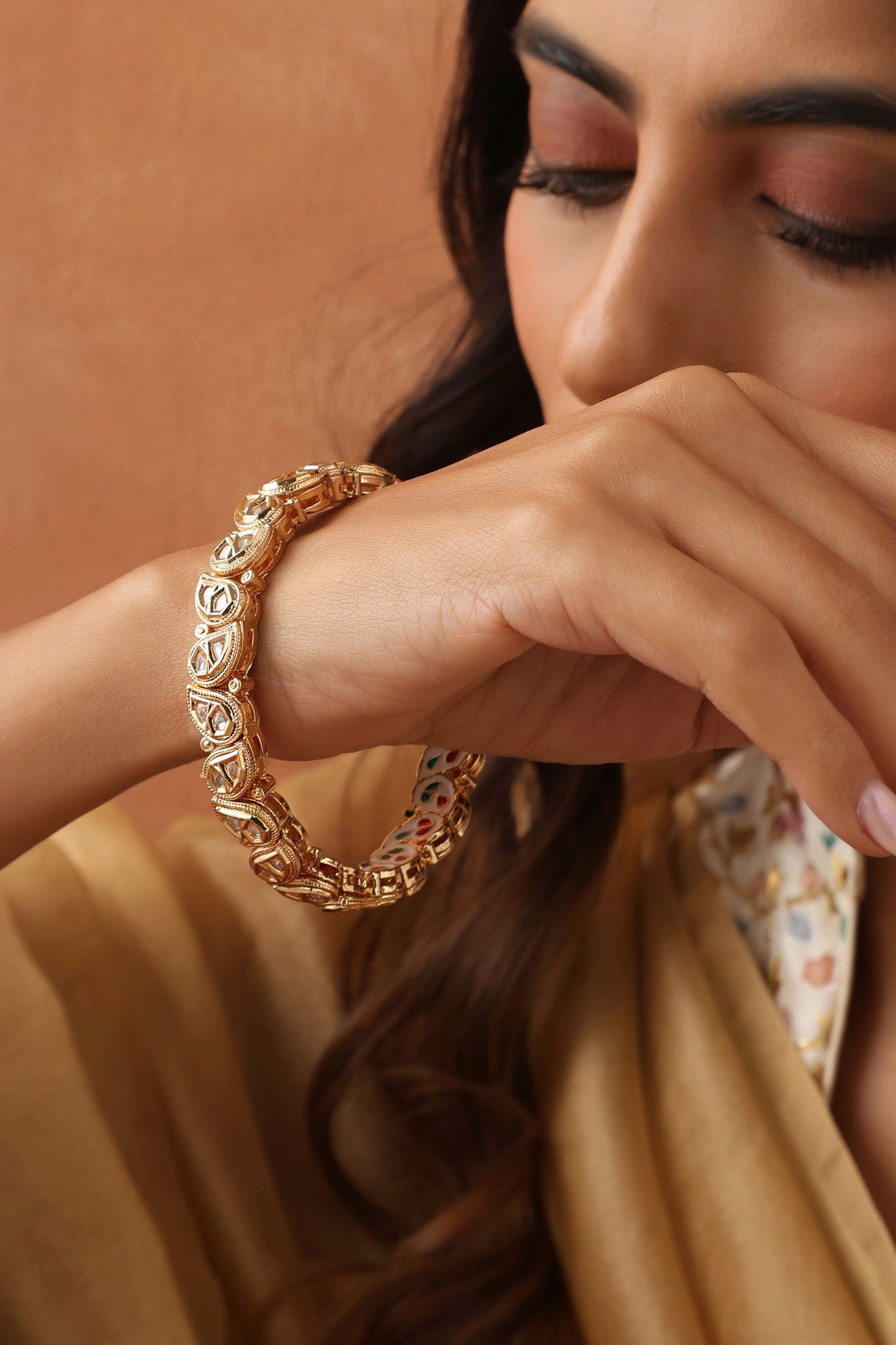 Baati Gold Polki Kada-Polki