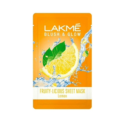 Lakme Sheet Mask Bag Fruity licious Lemon 20ml