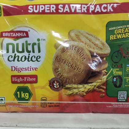 Britannia Marie nutri choice digestive high fibre Biscuit Family Pack 