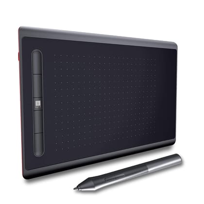 iBall PD-8355WB Pen Digitizer with Wireless, Bluetooth Connectivity, (8.3 x 3.5 inch) Working Area, Rechargeable Battery- Black
