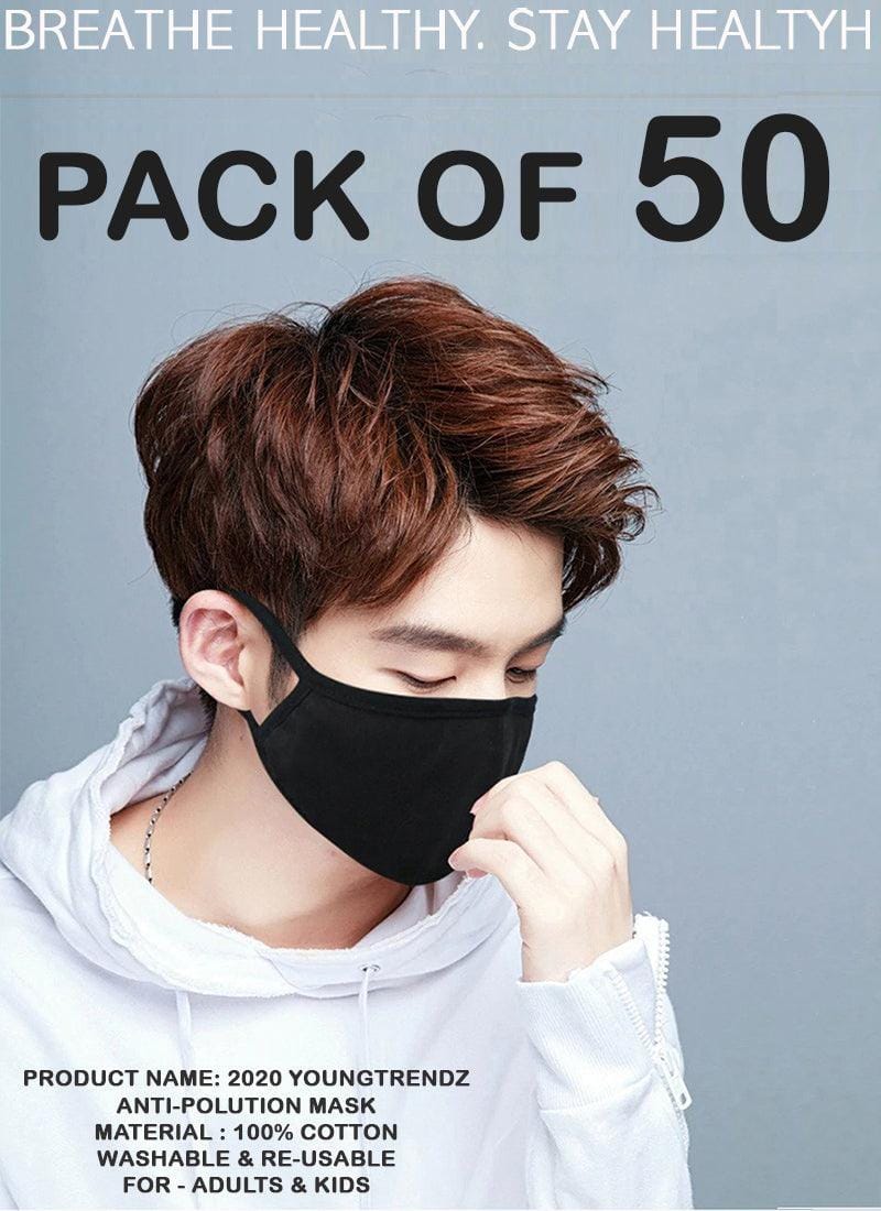 Young Trendz Air-Shield Anti-pollution Mask (Pack of 50)