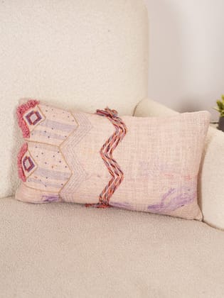 MINIMAL BEAUTY - LUMBAR CUSHION COVER-12" X 20" ( S ) / With Insert ( Poly fill )