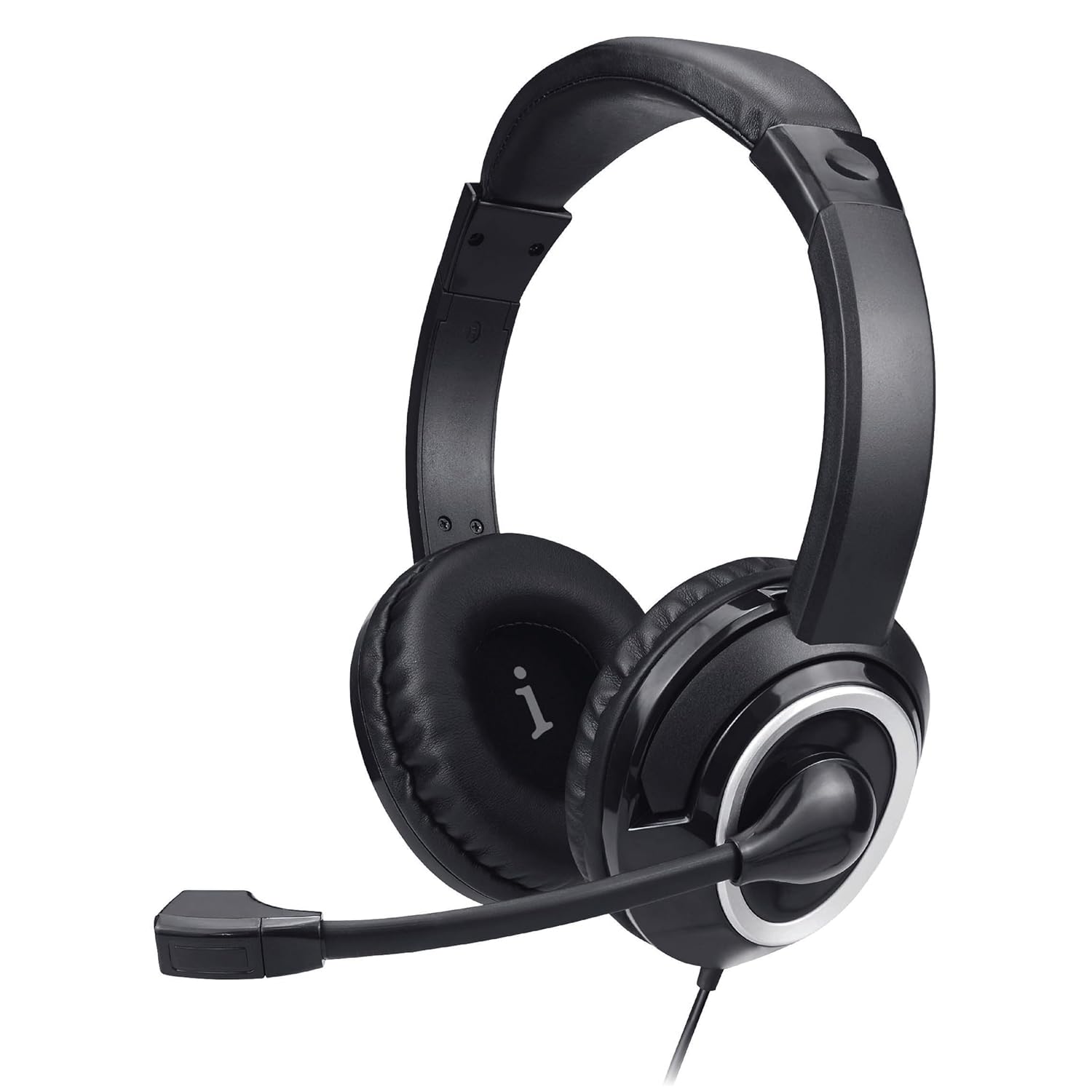 iBall Upbeat USB Headset-Adjustable Boom Mic,  Easy Access Controller, USB Headset with Mic- Ideal for Call/Meeting/Classes