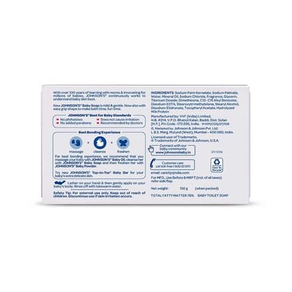 Johnson's Baby Soap, 150 gm Pack
