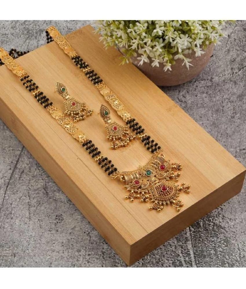 Soni jewellery - Gold Mangalsutra Set ( Pack of 1 ) - Golden