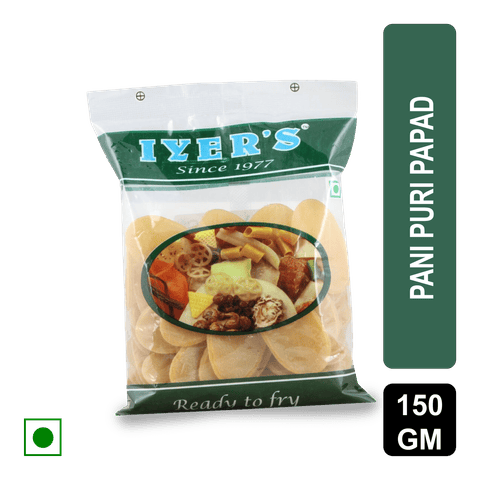 Iyers Pani Puri Papad, 150 gm Pouch