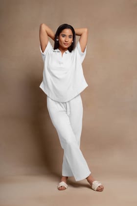 Lavasa Co-ord Set: Vanilla-XS-S