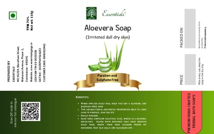 Essentials'  Aloevera Soap 110 Gms