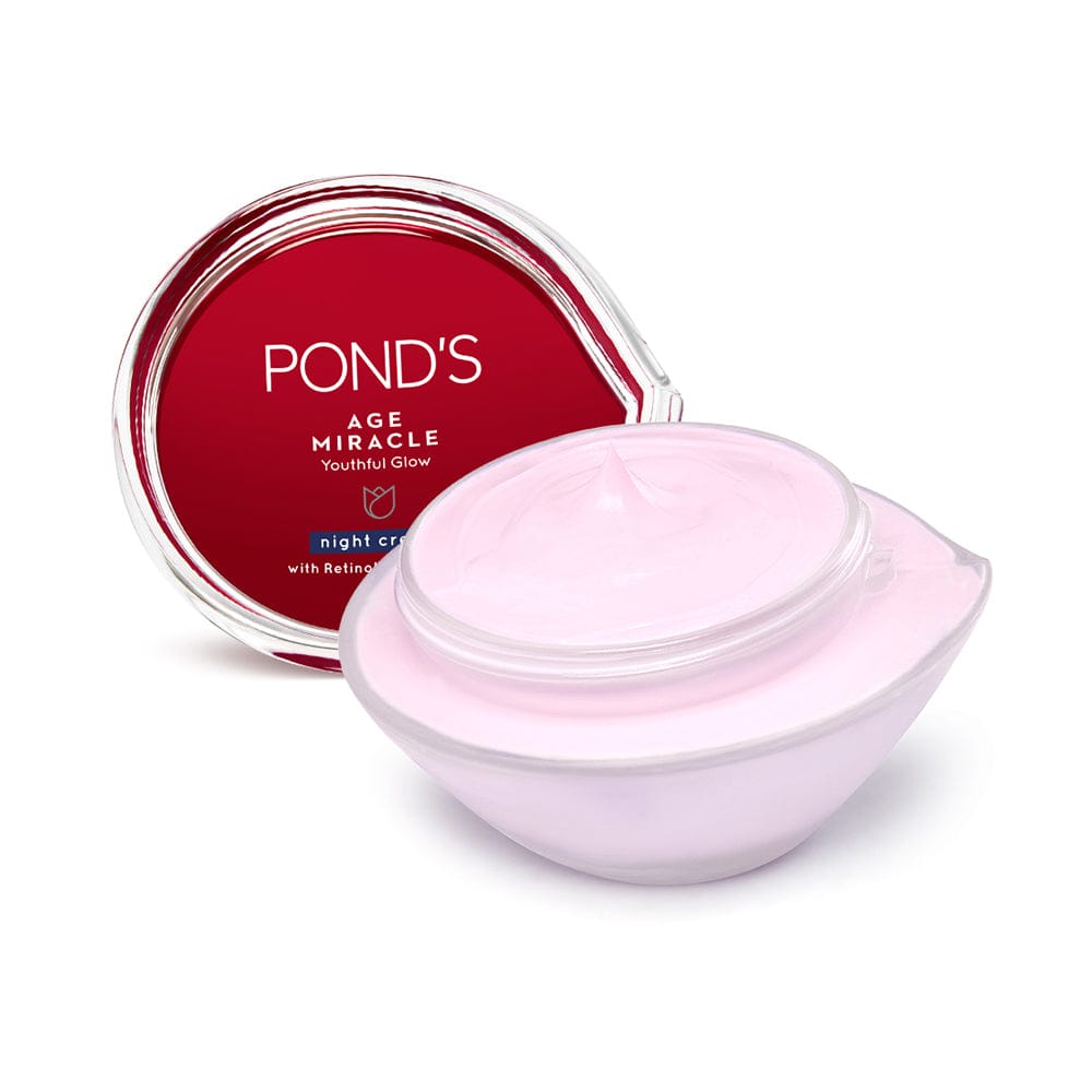 Pond’s Youthful Glow Night Cream with 10% Retinol-Collagen B3 Complex (50g)