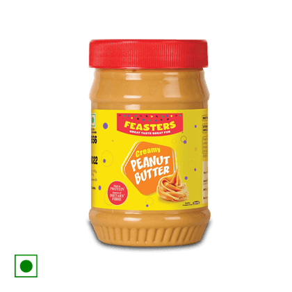 Feasters Peanut Butter Creamy, 510 gm Bottle