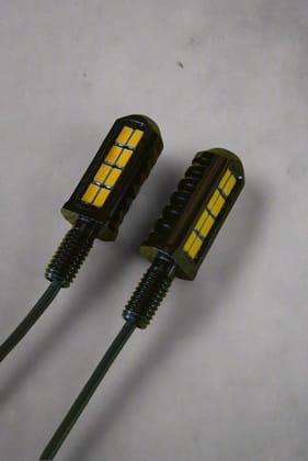 Universal 8 LED Metal Indicators-1 Pair
