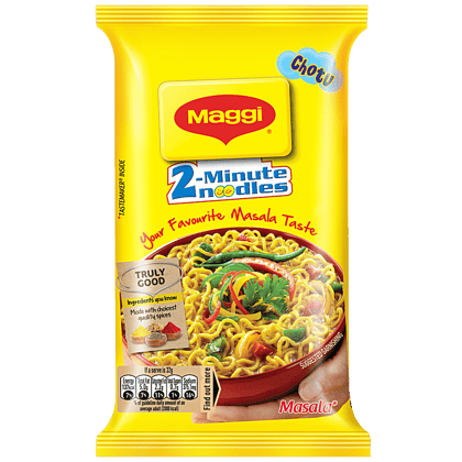 Maggi Noodles -Masala, Made With Quality Spices, Rich In Fibre, 32 G Pouch