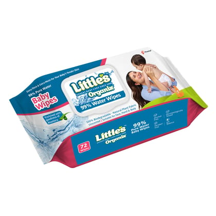 Little's Organix 99% Pure Water Baby Wipes Pack of 1
