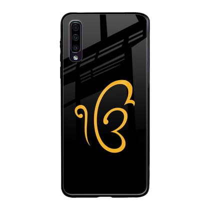 Luxury Fashion Initial Glass Case for Samsung Galaxy A70