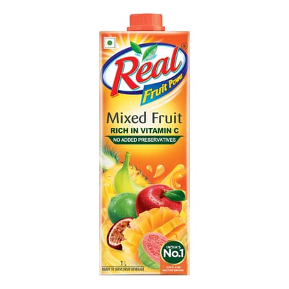 Dabur Real Fruit Power Mixed Fruit Juice, No Added Preservatives, 1L(Savers Retail)