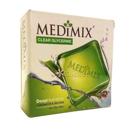 Medimix Clear Glycerine Lakshadi Oil & Aloe Vera Soap Bar, 100 g Carton