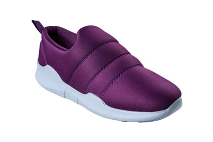 Action Ladies Purple Sports Shoe-Purple / 3