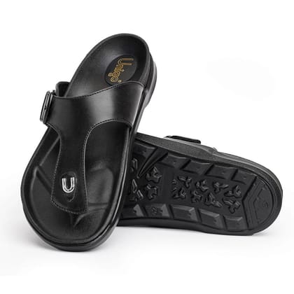 Alpha Signature: New-Age Sandals-6 / Black