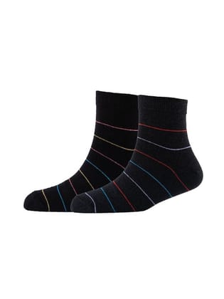 Men Pack Of 2 Striped Cotton Ankle Length Socks