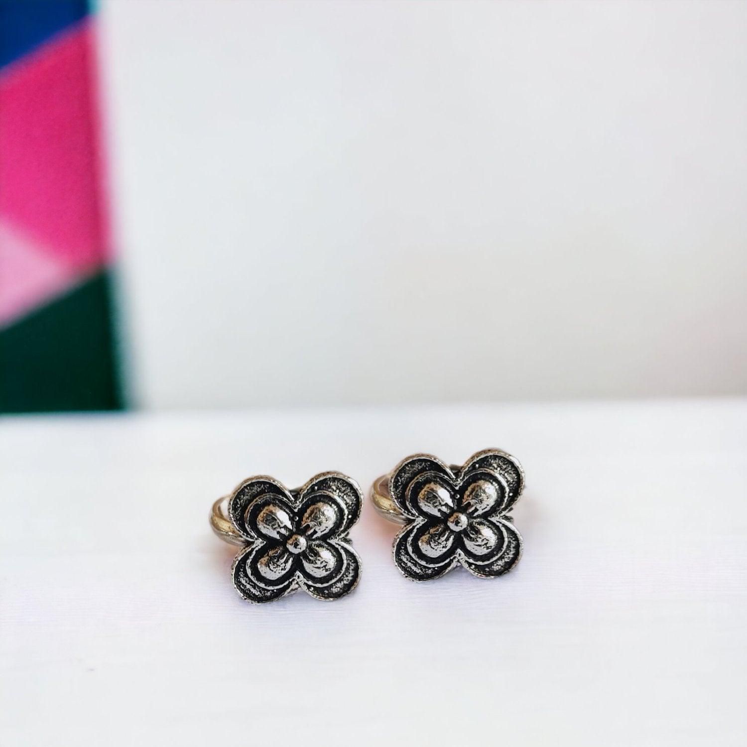 Floral Plated Silver Toe Ring | Sarichka