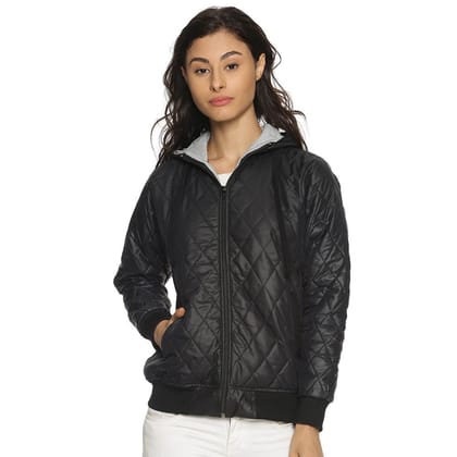 Campus Sutra Women Stylish Solid Casual Bomber Jacket-M - None