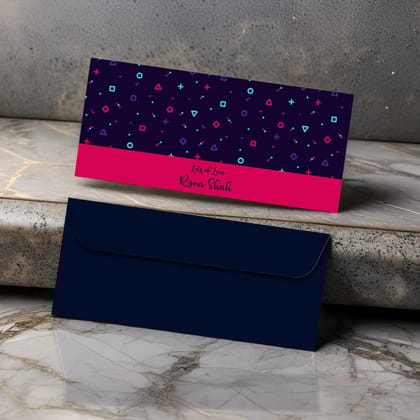 Personalised Money Envelopes - Shapes Theme - Set of 20