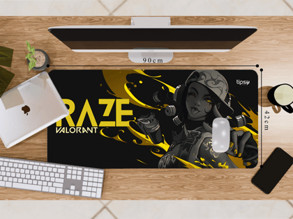 "RAZE" Gaming Mousepad – Elevate Your Gaming Experience-Extra Large (42CM x 90CM)