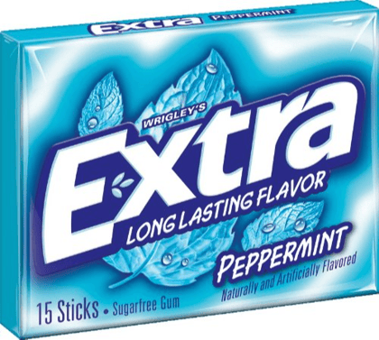 Wrigley's Extra Peppermint Sugarfree Peppermint Chewing Gum, 60 gm