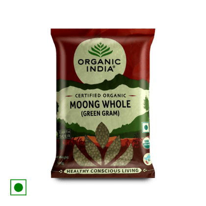 Organic India Certified Organic Moong Whole (Green Gram), 500 gm Pack