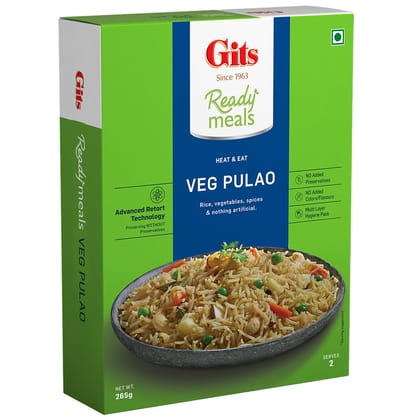 Gits READY MEALS VEG PULAV 265 GMS