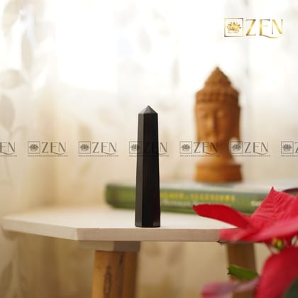 Black Obsidian Tower - 4.5 Inch