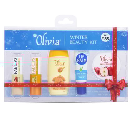 Olivia Winter Kit with Lip Balm, Moisturizer and Face Cream