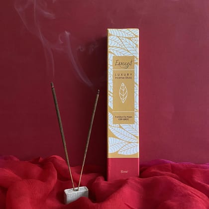 ESSCENT ROSE - Premium Hand-rolled Incense Sticks