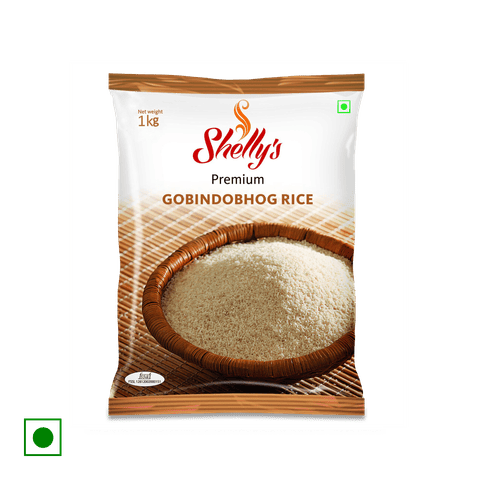 Shelly's Premium Gobindobhog Rice, 1 kg Pack