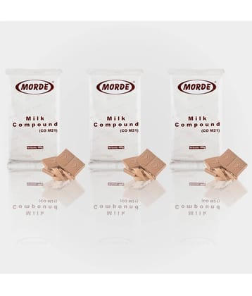 Morde Milk Chocolate Compound Slab (CO-M21) Milk Chocolate 400 g