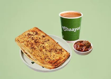 Desi Chai With Aloo Paratha