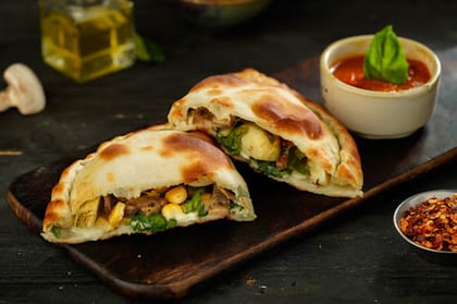Veggie Inside Out Calzone