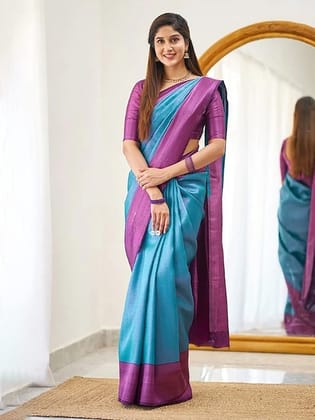 Woven Design Zari Kanjeevaram Saree
