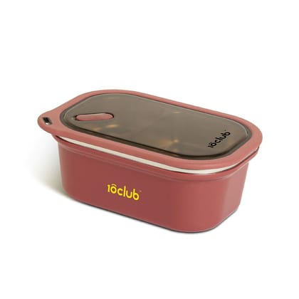 2-Layer Insulated Lunchbox for Dry Food Peach