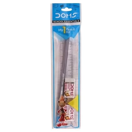 ?Doms Doms My 1St Pencil Kit X20, For Dark & Neat Writing, Perfect Value Pack, Kit For School Essentials, Includes Pencil, Scale, Sharpner & Eraser, Pack Of 20 Kits