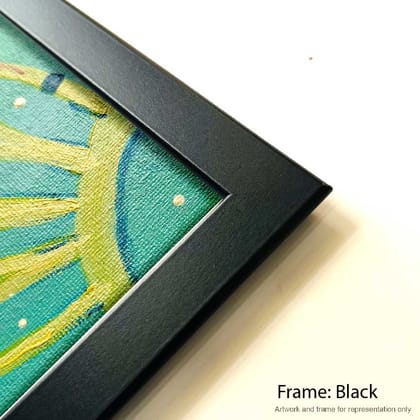 Being | Medium - Charcoal | Premium Print-8 x 12 in / Black Frame