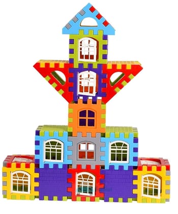DC 72 pcs DIY Building Blocks for Kids, Building Blocks with Baseplate  by Ruhi Fashion India