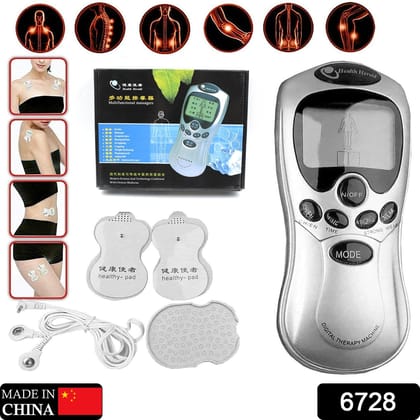 6728  Multifunctional Massager, Acupuncture Machine Electric Digital Therapy Neck Back Electronic Pulse Full Body Massager Therapy, 2 Electrode Pads (Adapter Not Included)