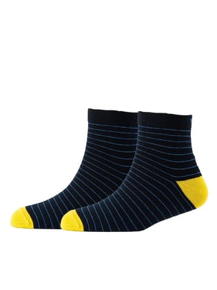 Men Pack Of 2 Striped Cotton Ankle Length Socks